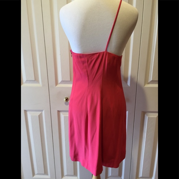 Tibi Pretty One Shoulder Cut Out Motif Mini Dress - Picture 4 of 8